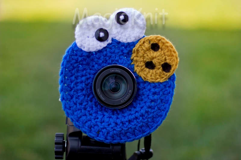 Cookie Monster Lens Buddy, Lens Accesory, Shutter Helper, Smile Generator for Photo Props.