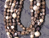 Abalone & Pearl Multi-Strand Necklace