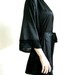 Silk Satin Kimono Robe in Lace