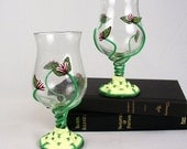 Flower and Vine Tulip Glasses