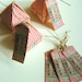 2 Circus tent gift boxes with tags