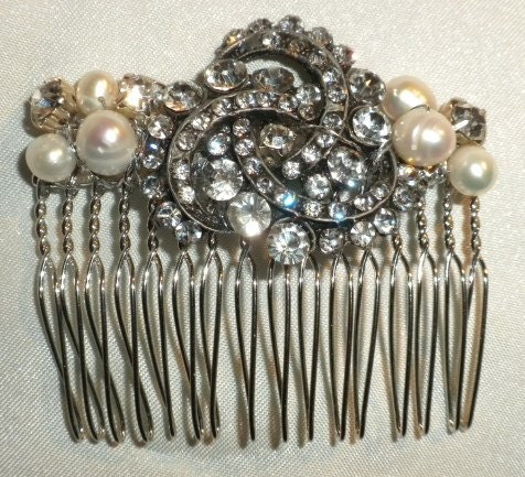 Victoria Hair comb wedding bridal vintage accessory