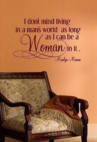 Marilyn Monroe Woman-Vinyl Lettering wall words quotes graphics decals Art Home decor itswritteninvinyl