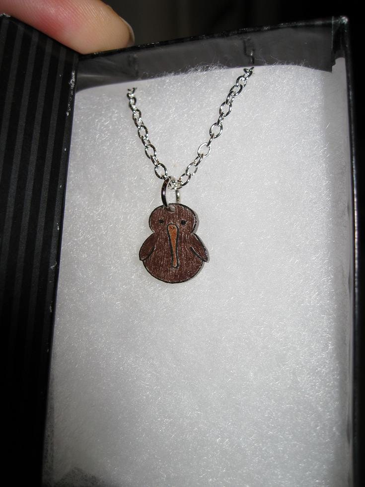 Teeny Kiwi Bird Charm (Chain Included)