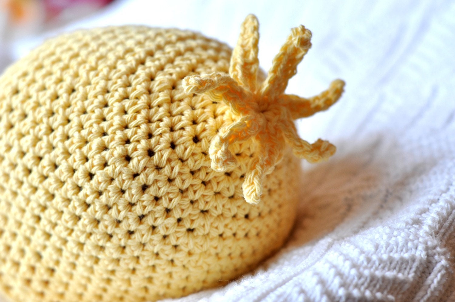 Baby Earflap Hat Crochet Pattern with Ruffled Rose and Flippy Floppy PDF