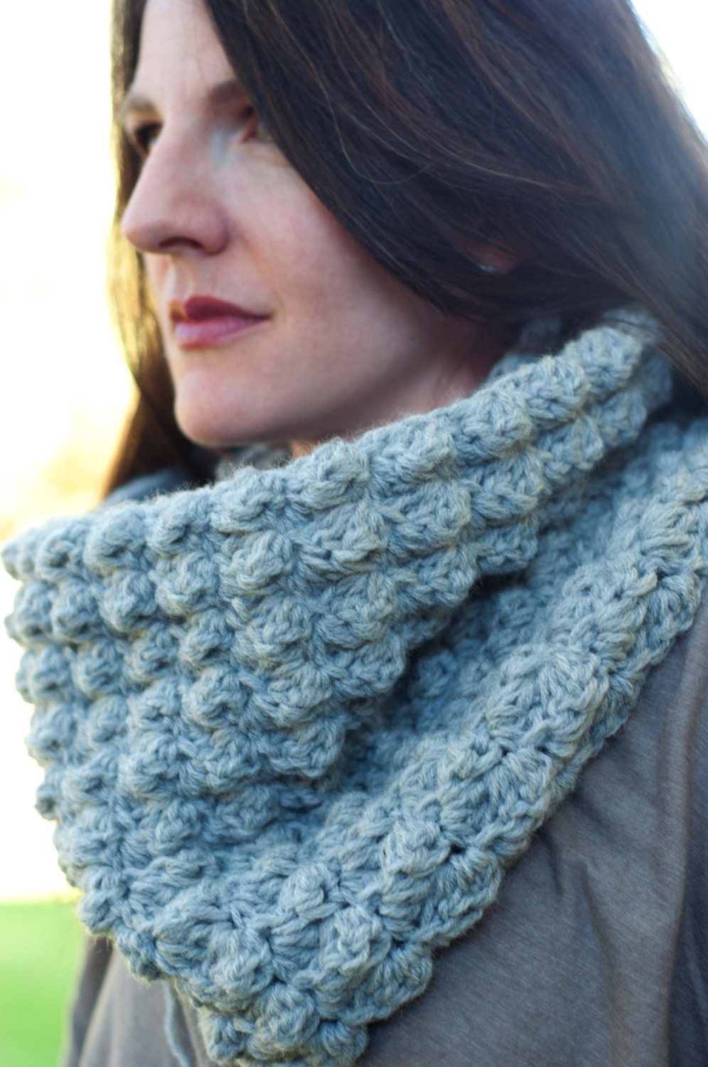 Cowl Crochet Pattern: Sedge Stitch Cowl and Maxi Cowl (PDF DOWNLOAD)