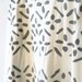 INFINITY SCARF - Screen Printed - Gray Cross-Diamonds on Cream