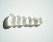 Sea Glass Lozenges and Ovals plus a bottlestopper as photo - E0631 - Genuine beach glass from seaham UK.