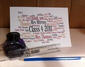 Personalised Custom Thank you School Teacher card