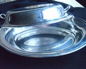 Vintage 2pc Gorham Silverplated Oval Shape Vegetable Bowl with Lid