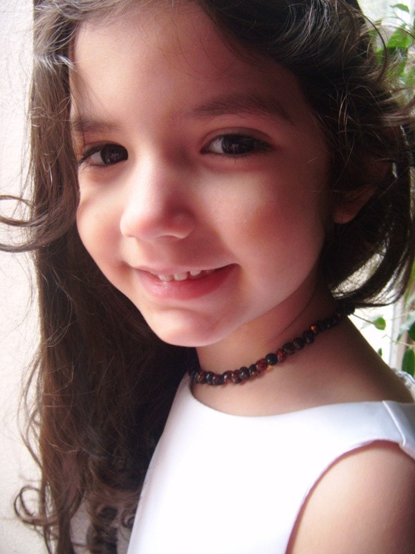 100% Genuine Baltic Amber teething necklace, made-to-order, made in the USA