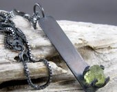 Mali Garnet Sterling Silver Pendant