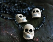 Day Of The Dead Necklace - RAVEN