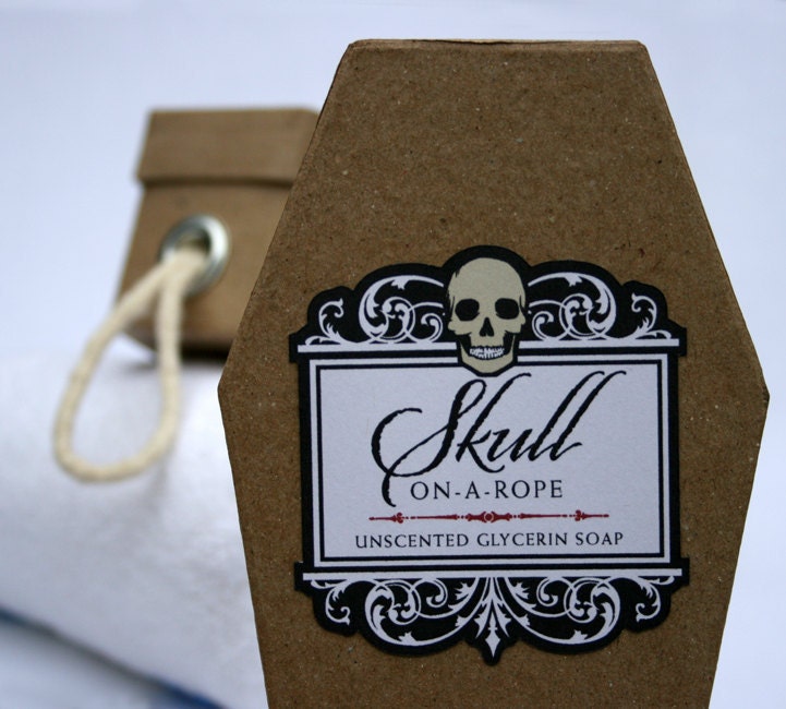 Skull-On-A-Rope - Soap On A Rope Coffin