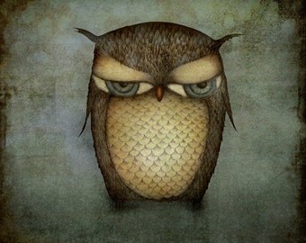 The Owl - Largest size (11.7" x 11.7")