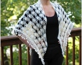 Crochet PATTERN Dainty Loops Shawl - Permission to Sell Finished Items