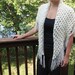 Crochet PATTERN Crocodile Stitch Triangle Shawl - Permission to Sell Finished Items