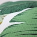Green Floral Decorative Designer Pillow Cover 18 NEW Accent Cushion Tropical Palm fronds Leaves nature jungle white forest modern Resort