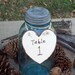 Rustic Heart Table Numbers for your Wedding - GoRustic Designs