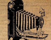 Antique Camera Old World Digital Image Download Transfer To Pillows Tote Tea Towels Burlap No. 1124