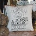 CHRISTMAS Carolers Caroling Singing Choir Music Children Digital Collage Sheet Download Burlap Fabric Transfer Pillows Tote Tea Towel 3186