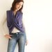 Womens Versatile and Convertible Wrap Top Shrug in Grey