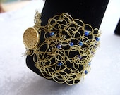 Crochet beaded bracelet