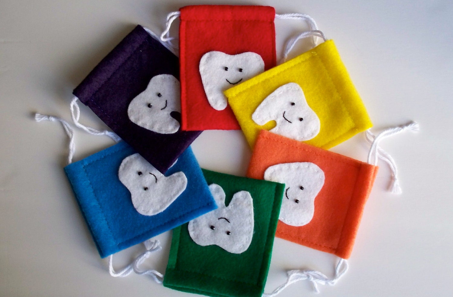 You Pick Color Felt Tooth Fairy Bag