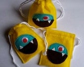 Little Xon Monster Felt Tooth Fairy Bag