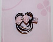 MINNIE MOUSE Pink Dot Bow Disney Inspired Princess Hair Clip Bow