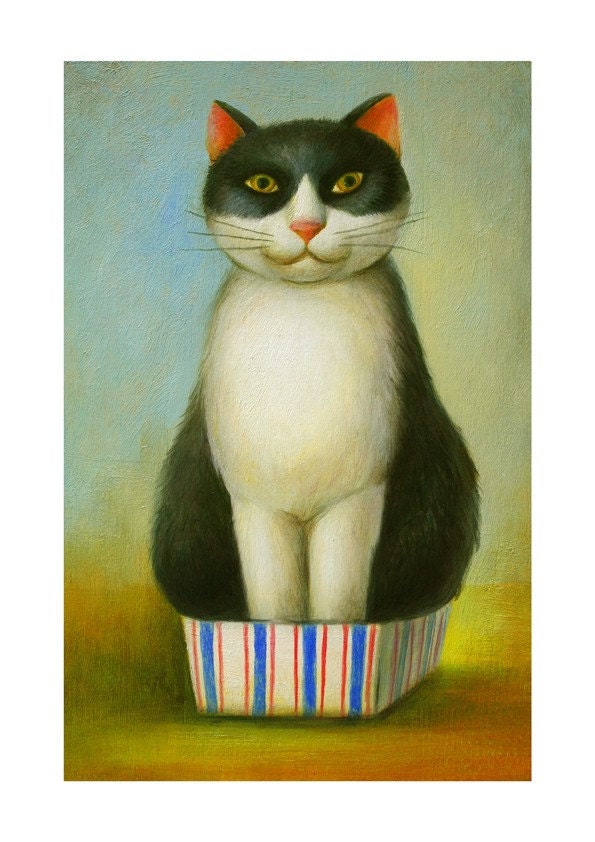 A4 Cat Print - Just fit