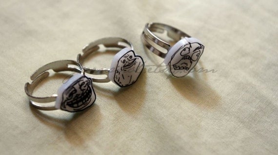 Internet Meme Rings - ANY 3