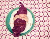 Newborn Cocoon and Hat set