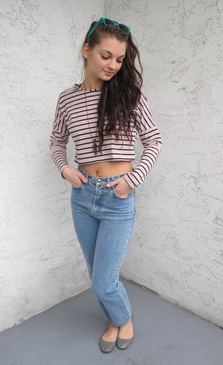 Early 90s VERSACE Tapered High Waist Jeans, 28x27