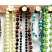 Necklace Holder - Jewelry Holder Bar, Wall Mount, Cherry.  12", 8 Pegs.  Key Rack.  Compact, Hanging Necklace Rack. Jewelry Display - Holder