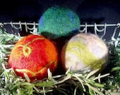 Felted Wool Dryer Balls - Lavender Filled 3 pack