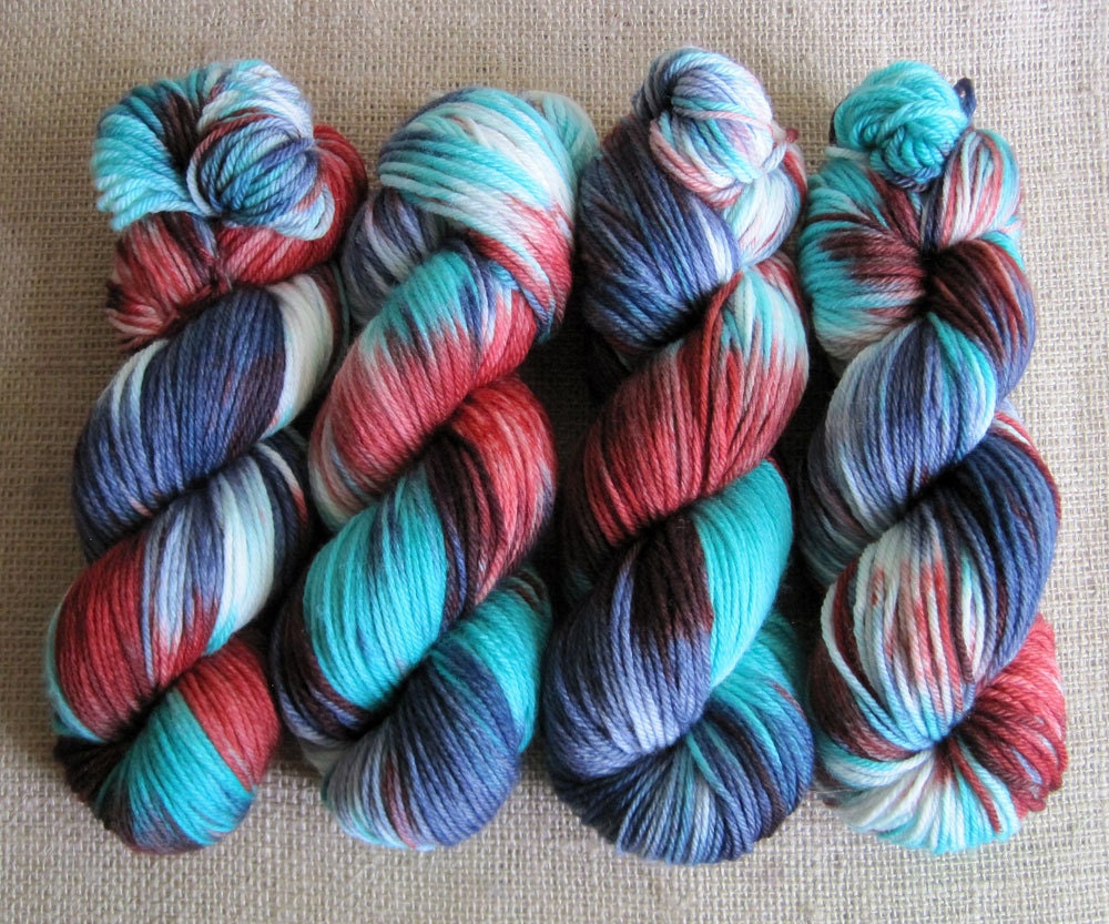 Zombie Flannel - SW Merino Yarn - DK Weight - Hand Dyed