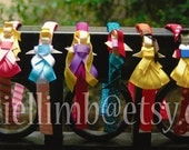 8 disney inspired princess clips or headband
