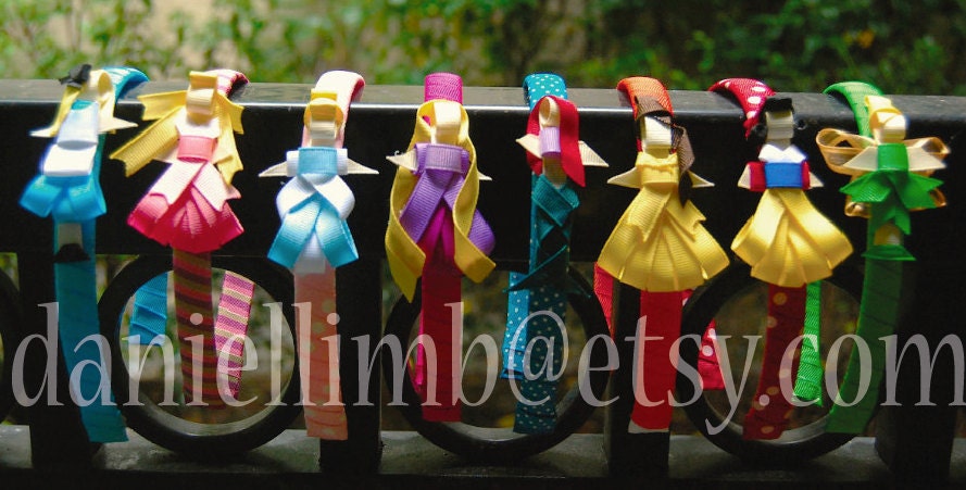 8 disney inspired princess clips or headband