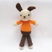 Amigurumi Easter Bunny Jacques Crochet Toy Made to Order Easter Gift for Kids
