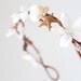 Seashells Starfish & Jasmin, Beach Wedding Flower Crown, White Tiara, wedding accessory, bridal headpiece - LAYLA -