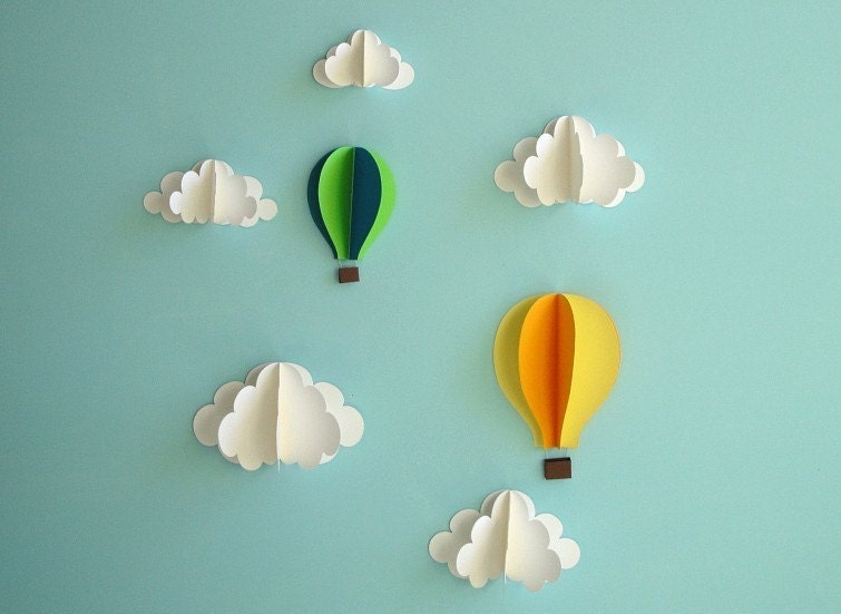 Floating in the Clouds -- 3D Wall Art