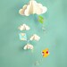 Kite Mobile, Baby Mobile, Nursery Mobile, Hanging Paper 3D Mobile