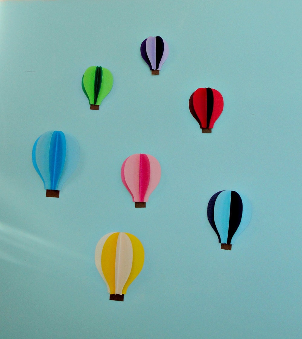 Hot Air Balloon 3D Paper Wall Art/Wall Decor