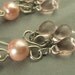 Romantic pink earrings silver plated earrings handmade feminine summer jewelry