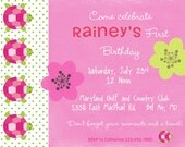 Sweet Sea Turtle Birthday Invitation Il_170x135