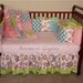 Custom Baby Crib Bedding Set..Crib Bumper, Crib Skirt..Citron Gray
