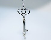 Sterling Silver SIDEWAYS KEY BRACELET