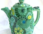Wild Green Mosaic Teapot