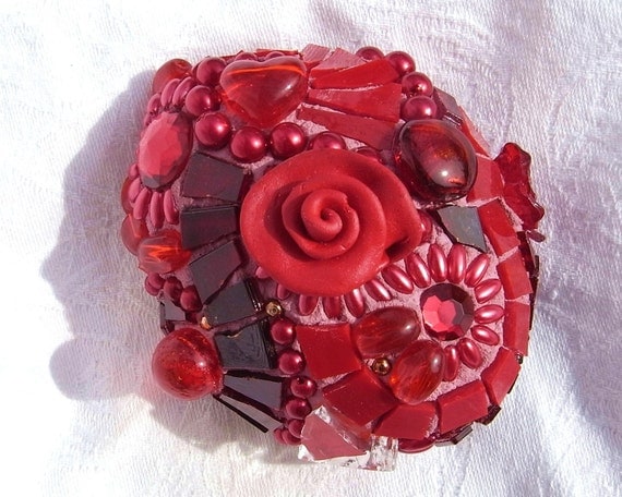 Love is like a red red rose: Mosaic Stone